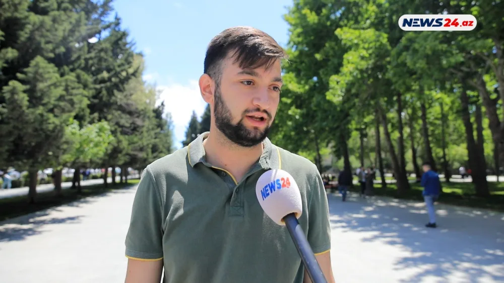 Müstəqillik gününü qeyd edən Bakıdan - VİDEOREPORTAJ