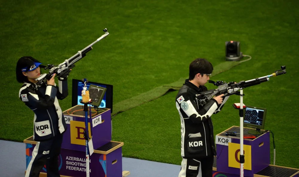 Stend atıcılığının səngər növü üzrə qızıl medalçılar müəyyən edildi - -FOTO