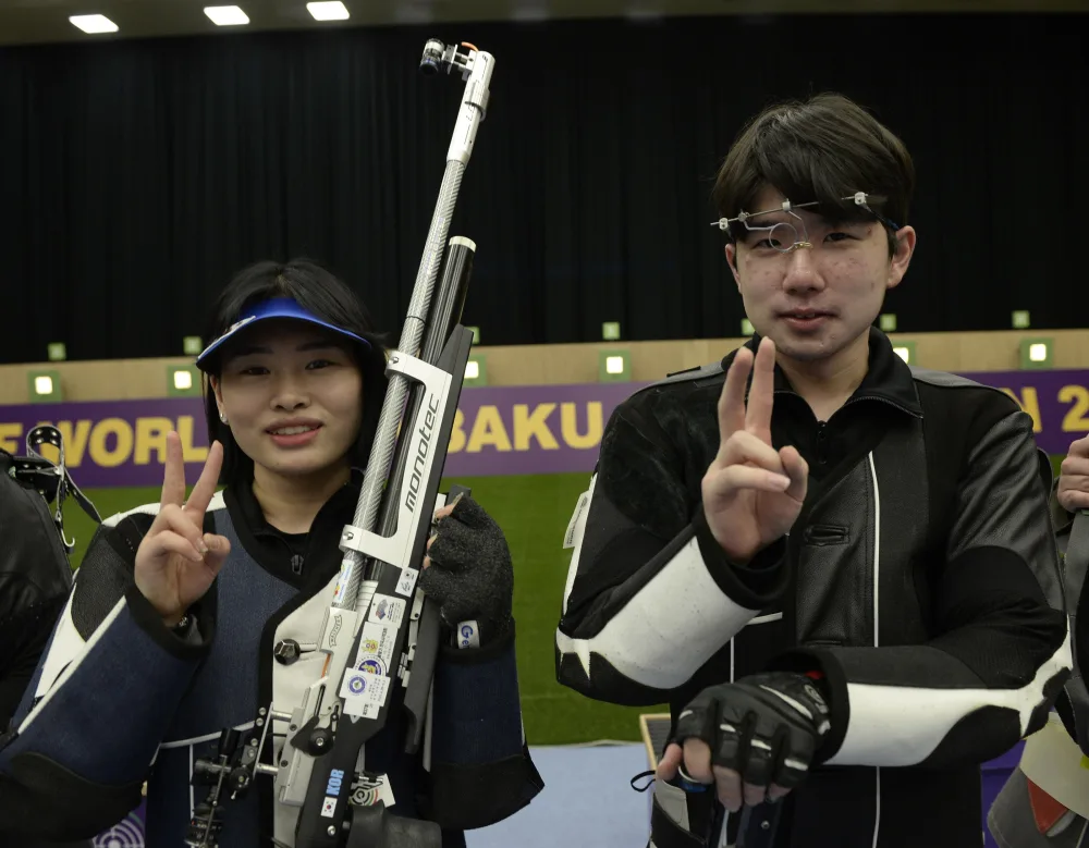 Stend atıcılığının səngər növü üzrə qızıl medalçılar müəyyən edildi - -FOTO