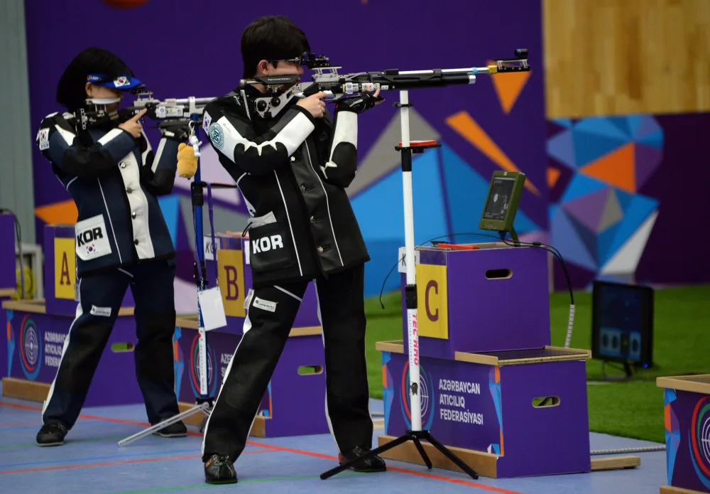 Stend atıcılığının səngər növü üzrə qızıl medalçılar müəyyən edildi - -FOTO