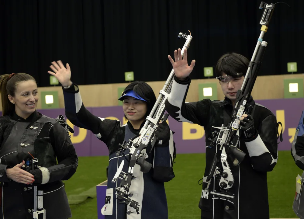 Stend atıcılığının səngər növü üzrə qızıl medalçılar müəyyən edildi - -FOTO