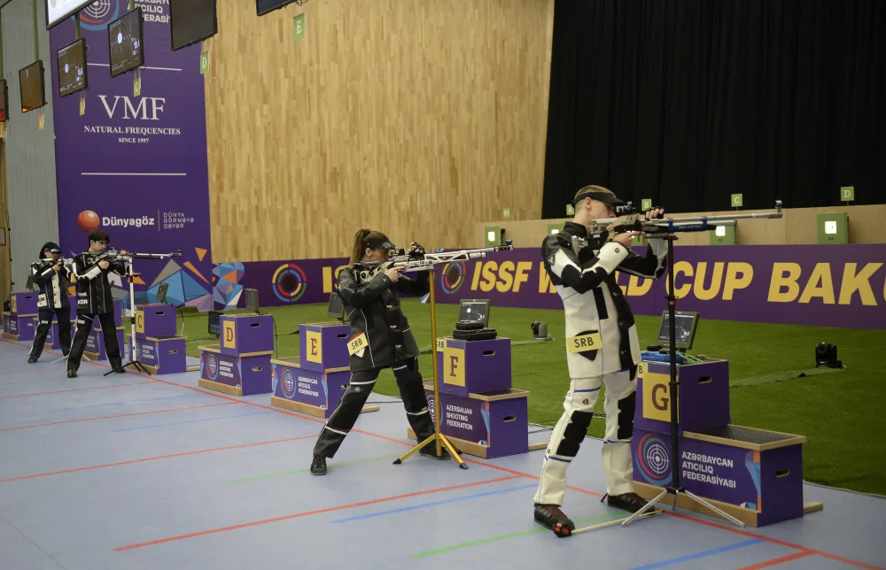 Stend atıcılığının səngər növü üzrə qızıl medalçılar müəyyən edildi - -FOTO