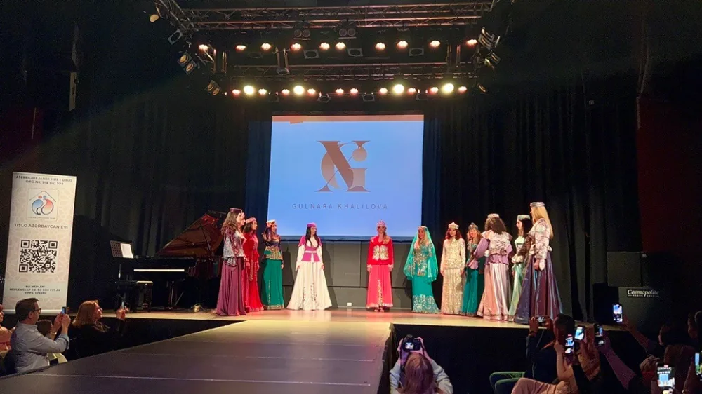 Gülnarə Xəlilovanın "Xarıbülbül və Qarabağ" milli geyim kolleksiyası Norveçdə nümayiş olundu – - FOTO - VİDEO