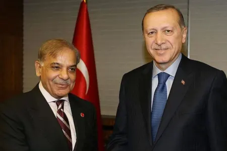 Ərdoğan Şahbaz Şərif ilə görüşdü