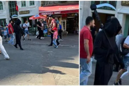 İstanbulda qandonduran hadisə: Özünü yandırdı, xilas etmək əvəzinə şelfi çəkdilər - VİDEO