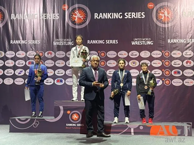 Azərbaycanın qadın güləşçiləri Qazaxıstan kubokunda 4 medal qazandı - -FOTO