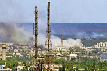 Ukraynada mülki şəxslərin sığındığı kimya fabriki bombalandı