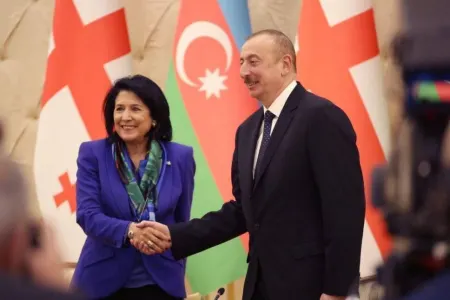 İlham Əliyev Gürcüstan Prezidenti ilə görüşdü
