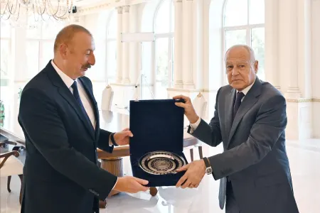 İlham Əliyev Ərəb Liqasının Baş katibini qəbul etdi - YENİLƏNİB
