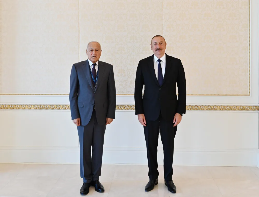 İlham Əliyev Ərəb Liqasının Baş katibini qəbul etdi - YENİLƏNİB