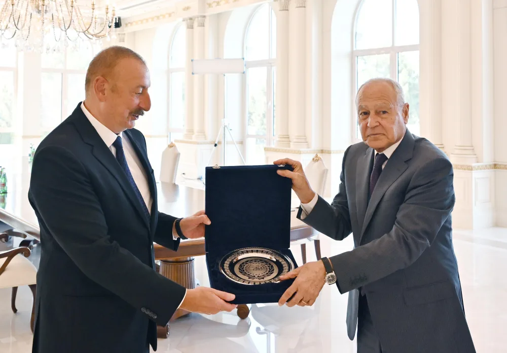İlham Əliyev Ərəb Liqasının Baş katibini qəbul etdi - YENİLƏNİB