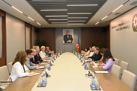 Ceyhun Bayramov AŞ Nümayəndələr Komitəsinin qrup sədri ilə görüşdü