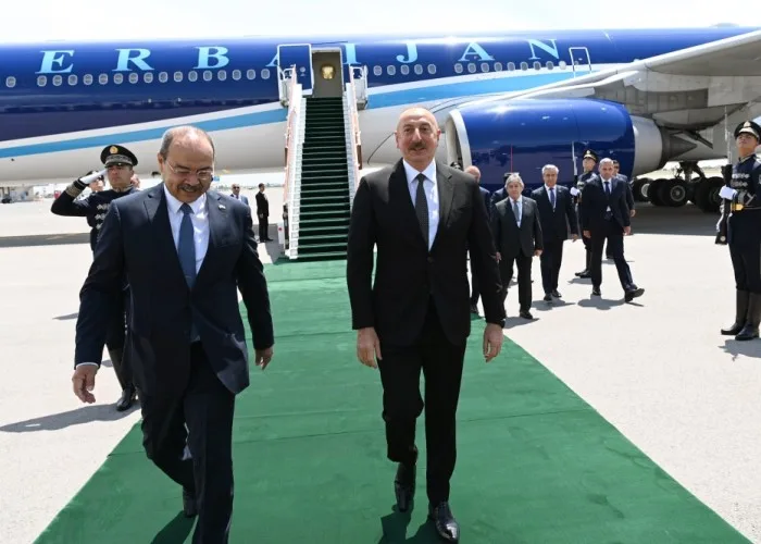 İlham Əliyevin Özbəkistana səfəri başladı - FOTO