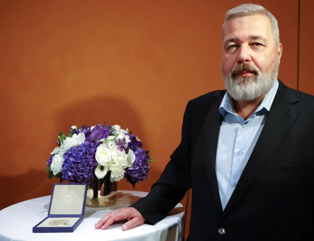 Rus jurnalist Nobel Sülh Mükafatını satır - -FOTO
