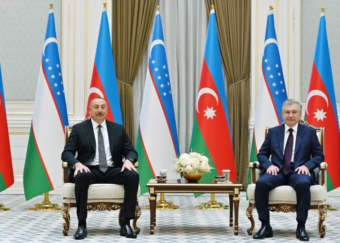 İlham Əliyevin Şavkat Mirziyoyevlə görüşü olub - FOTO
