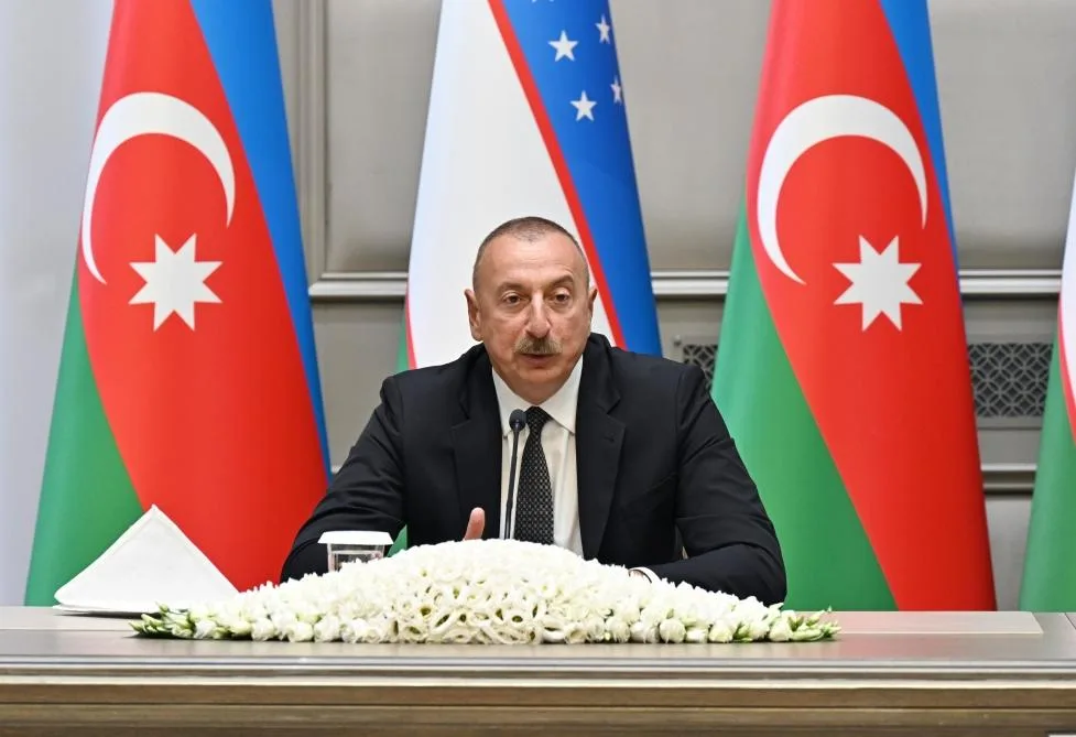 Azərbaycan və Özbəkistan prezidentləri mətbuata bəyanatlarla çıxış ediblər
