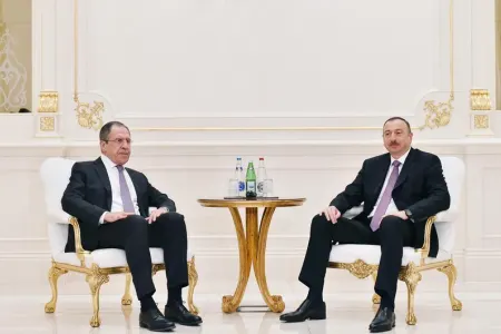 İlham Əliyevin Lavrovla görüşü başladı