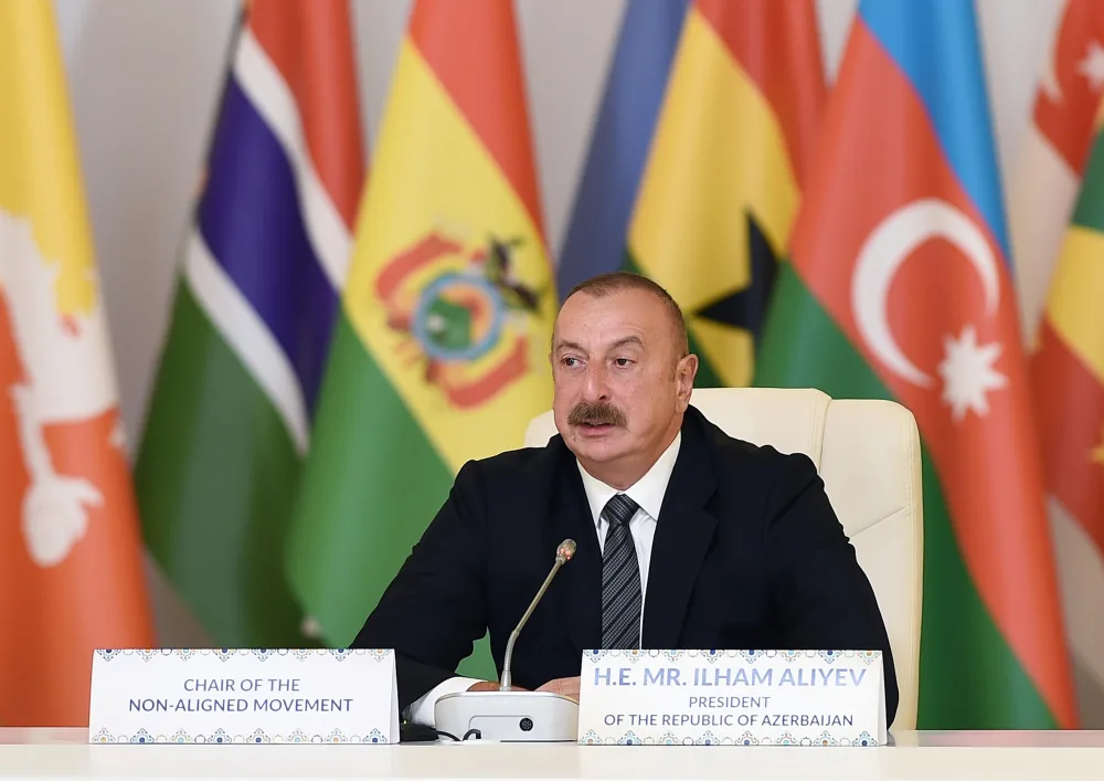 Prezident Bakıda beynəlxalq konfransda çıxış edir - VİDEO - YENİLƏNİB