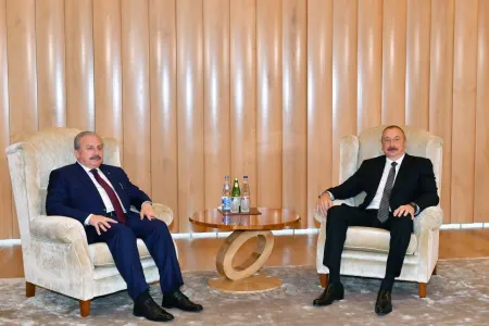 İlham Əliyev Türkiyə Böyük Millət Məclisinin sədrini qəbul etdi - YENİLƏNİB