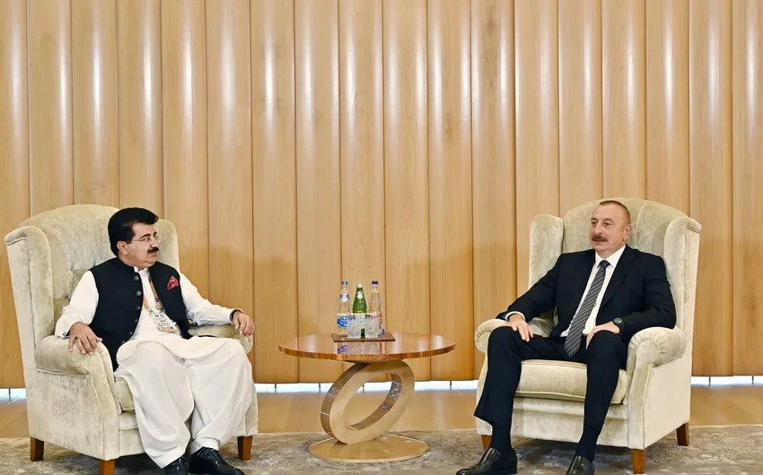 İlham Əliyev Pakistan Senatının sədrini qəbul etdi - YENİLƏNİB