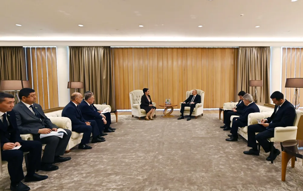 Prezident İlham Əliyev Özbəkistan Senatının sədrini qəbul etdi - YENİLƏNİB
