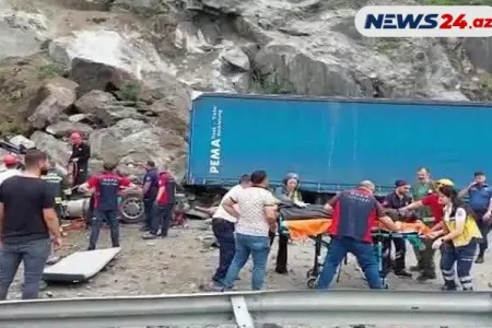 Türkiyədə həlak olan TIR sürücüsü Goranboyda dəfn edildi