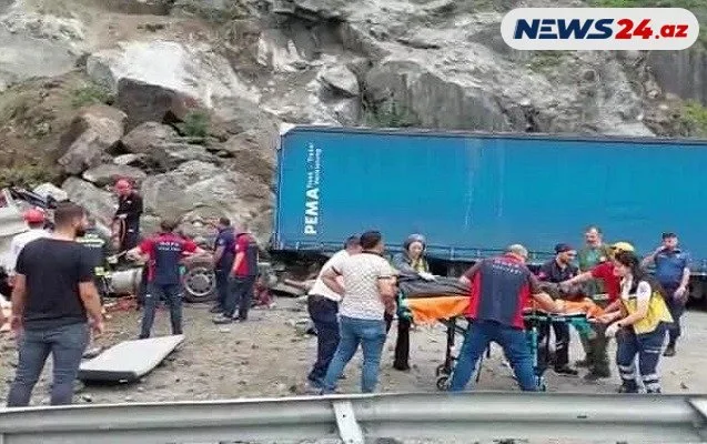 Türkiyədə həlak olan TIR sürücüsü Goranboyda dəfn edildi