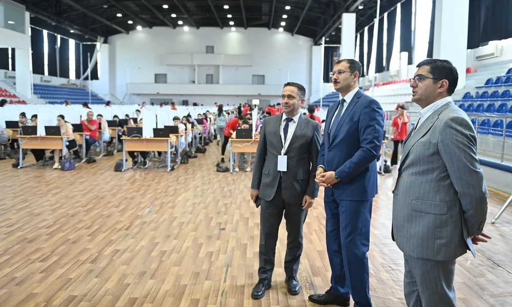 Müəllimlərin işə qəbulu üzrə imtahan prosesi izlənilib