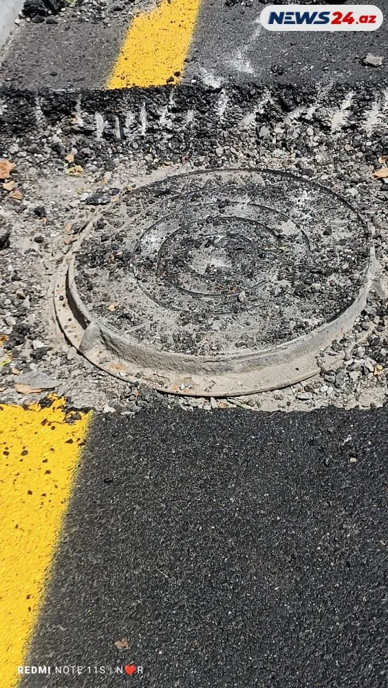 3 gün əvvəl asfalt çəkdilər, bu gün sökdülər - -SƏBƏB-FOTO/VİDEO