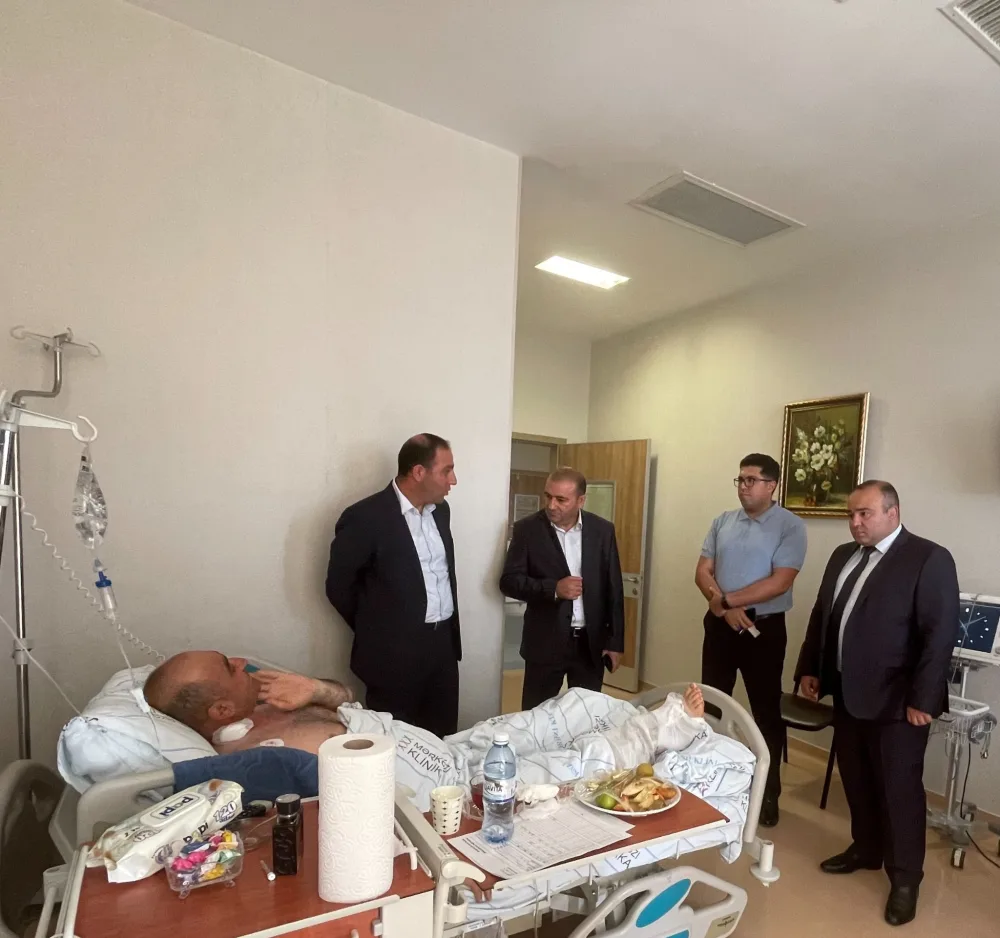 Minaya düşən polkovnikin xəstəxanadan görüntüləri yayımlandı- - FOTO