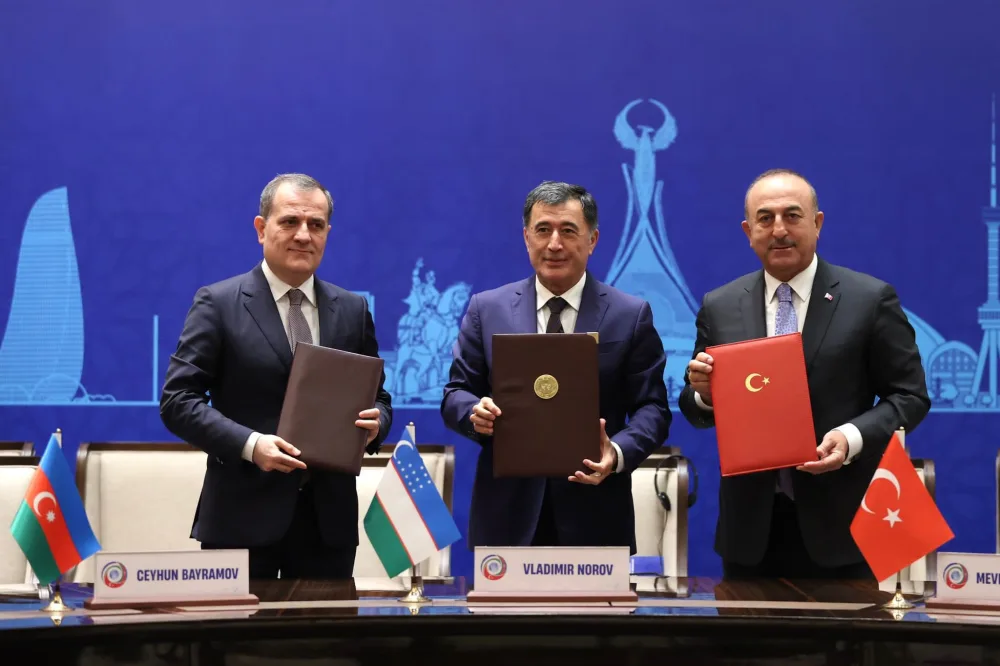 Azərbaycan, Türkiyə və Özbəkistan Daşkənd Bəyannaməsini imzaladılar - -FOTO