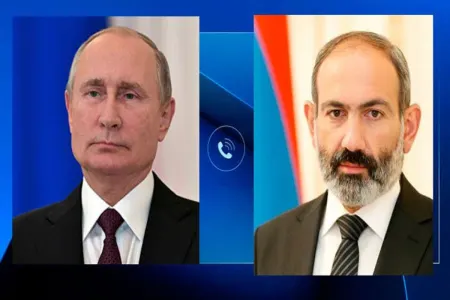 Putin və Paşinyan arasında telefon danışığı oldu