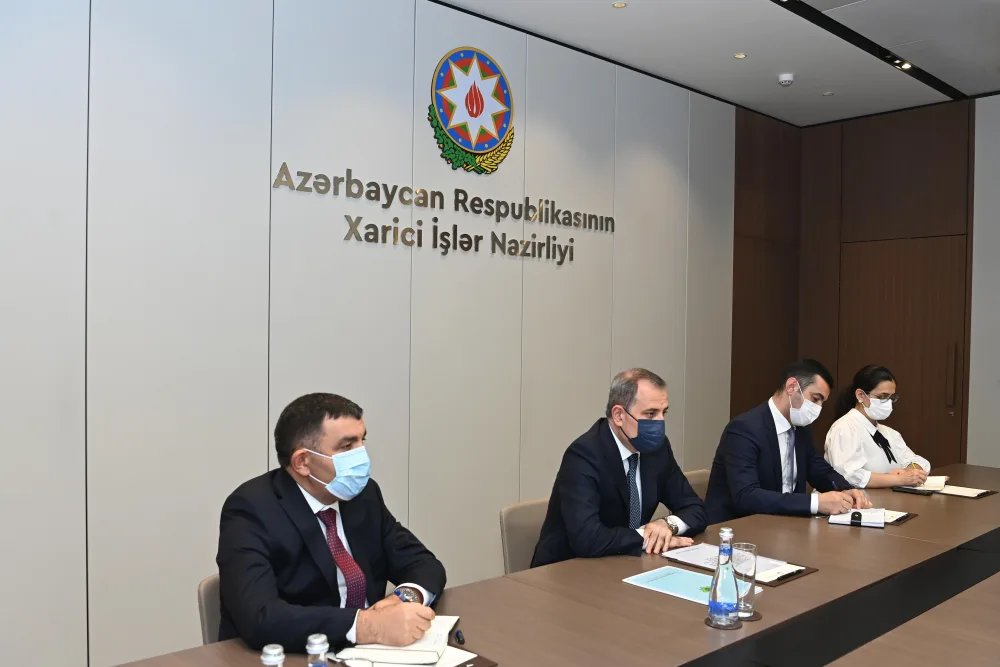 Ceyhun Bayramov Türkmənistanın yeni səfiri ilə görüşdü