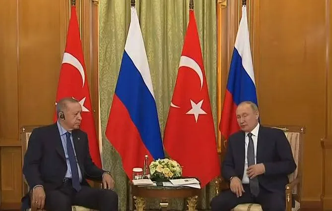 Ərdoğanla Putinin görüşü başladı - VİDEO