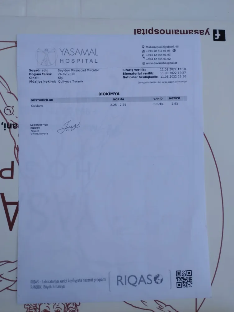 "Mərhəmətli insanlar, yeganə balamı ölməyə qoymayın" - 2 yaşlı Mirsəccadın - YARDIMA ehtiyacı var - FOTO/VİDEO