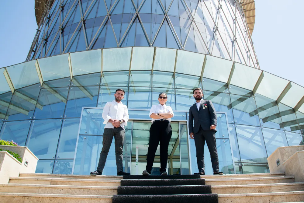 Bu təcrübəçilər "Xəzər TV"də işlə təmin olundular - FOTO/VİDEO