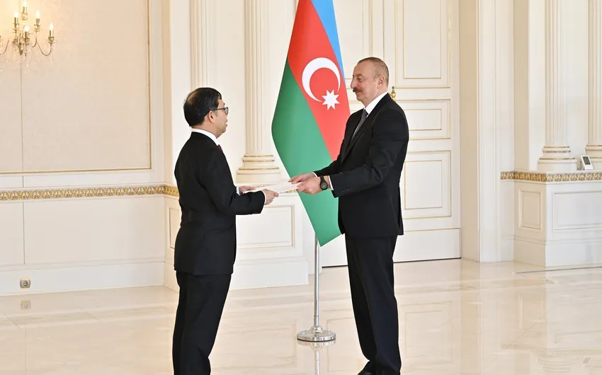 Prezident yeni səfirin etimadnaməsini qəbul etdi - FOTO