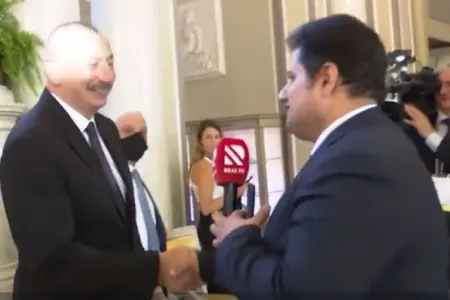 Prezidentin İtaliyada azərbaycanlı jurnalistlə səmimi görüşü - Video