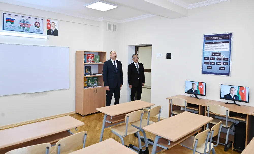 İlham Əliyev Bakıda iki məktəbin açılışını etdi - FOTO - YENİLƏNİB