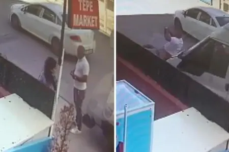 Arvadına sataşan şəxsi mikroavtobusla vurdu - ANBAAN VİDEO