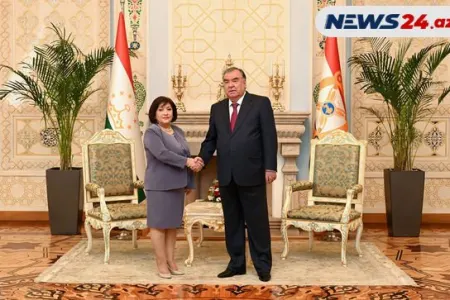 Sahibə Qafarova Tacikistan prezidenti ilə görüşüb - FOTO