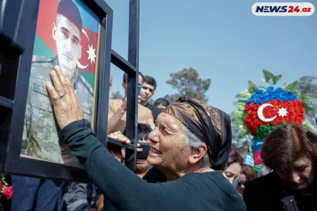 Şəhid Səbuhi Əhmədov dəfn edildi - FOTOLAR