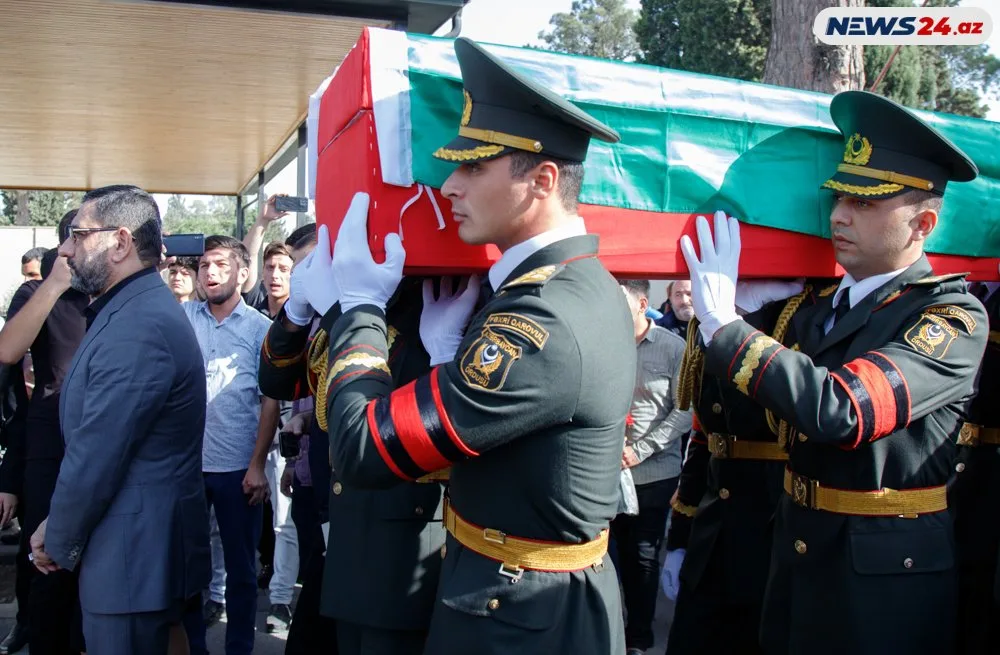 Şəhid Səbuhi Əhmədov dəfn edildi - FOTOLAR