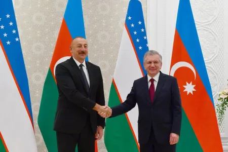 Azərbaycan və Özbəkistan prezidentləri görüşdü - YENİLƏNİB