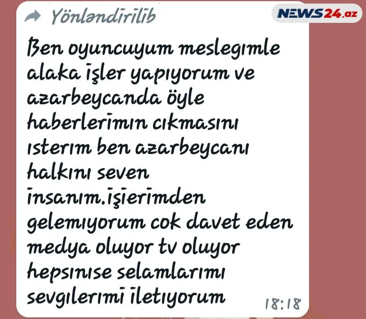 Cavanşir Məmmədovun keçmiş kürəkənindən - EKSKLÜZİV AÇIQLAMA- "MƏNDƏN ƏL ÇƏKİN"