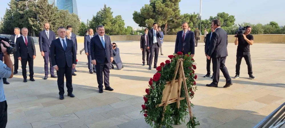 Türkiyənin səhiyyə naziri Azərbaycanda işgüzar səfərdədir - FOTO