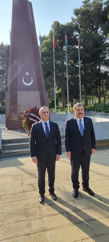 Türkiyənin səhiyyə naziri Azərbaycanda işgüzar səfərdədir - FOTO