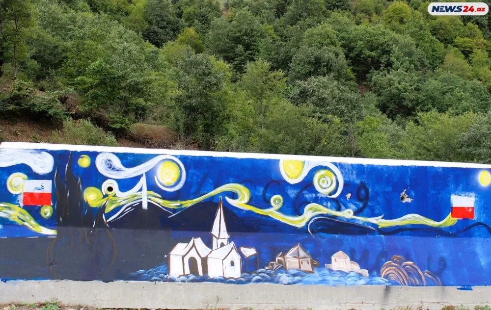Lerik gənclərindən MARAQLI TƏŞƏBBÜS: Beton bəndlərin üzərində... - FOTO