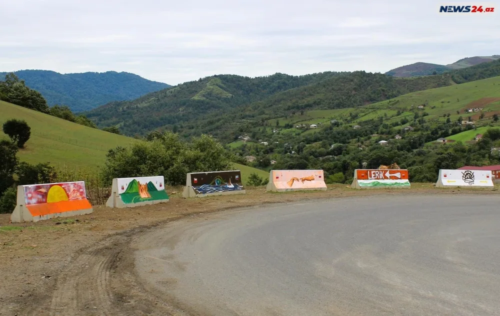 Lerik gənclərindən MARAQLI TƏŞƏBBÜS: Beton bəndlərin üzərində... - FOTO