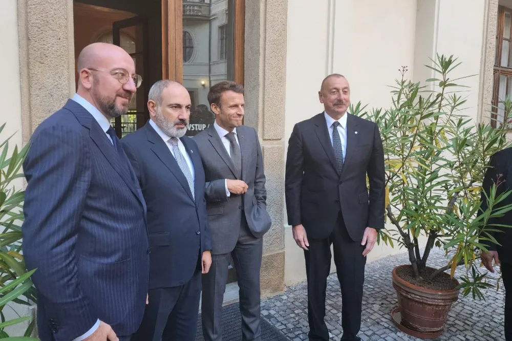 Praqada Azərbaycan, Aİ, Fransa və Ermənistan liderlərinin görüşü keçirilib - FOTO - YENİLƏNDİ